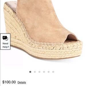 7.5 Kenneth Cole Wedges never worn